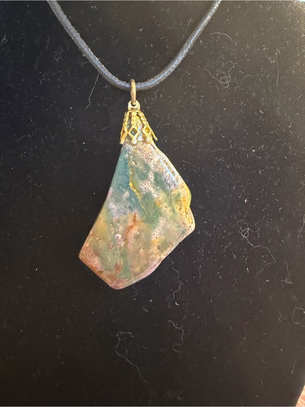 Handcrafted Multicolor Ceramic Pendant Necklace